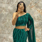 BOUTIQUE STYLE NEW FANCY PARTY WEAR FAUX GEORGETTE SEQUENCE WORK AND RUFFLE LEHENGA