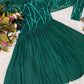 BOUTIQUE STYLE NEW FANCY PARTY WEAR FAUX GEORGETTE SEQUENCE WORK AND RUFFLE LEHENGA