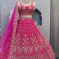 Launching 4 Meter Flared,Real Mirror Sequins Embroidered Work Lehenga