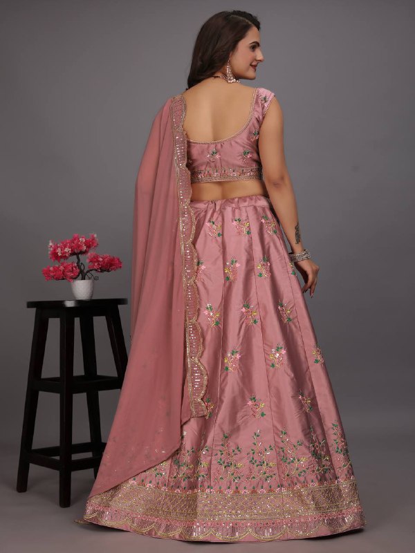 Attractive Party Wear Silk Lehenga choli