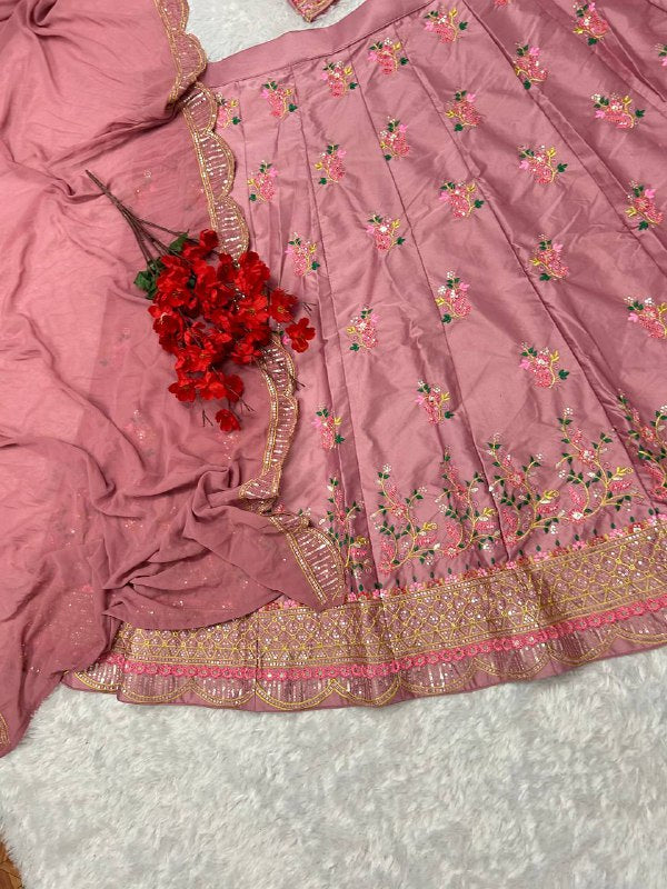 Attractive Party Wear Silk Lehenga choli