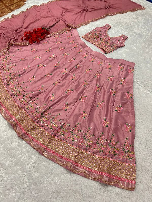 Attractive Party Wear Silk Lehenga choli