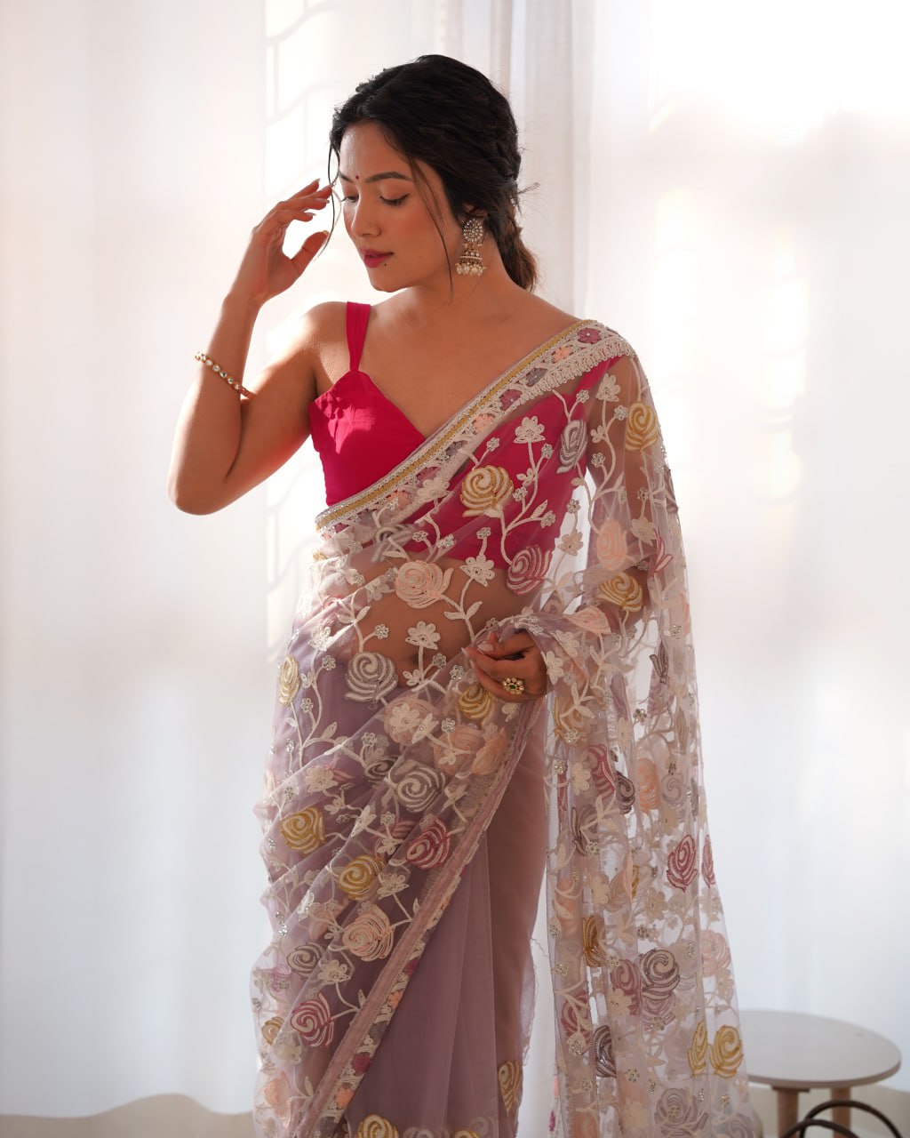 Presenting You Most Beautiful Latest Saree Collection With Real Modelling Shoot