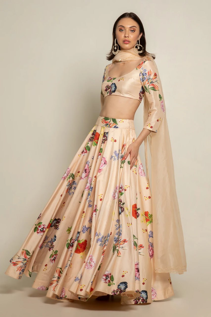 Soft Taffeta Silk Lehenga