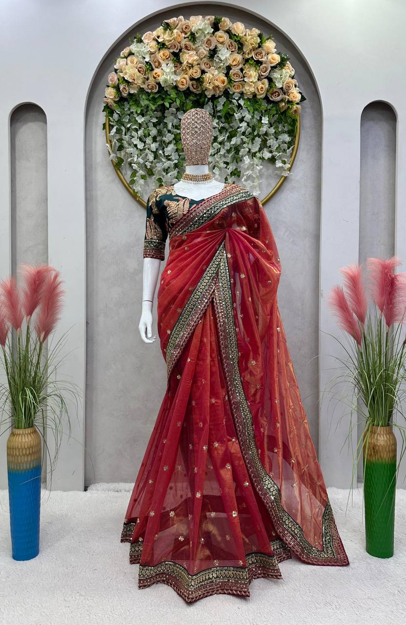 Looking some one for this same colour beautiful Designer Saree