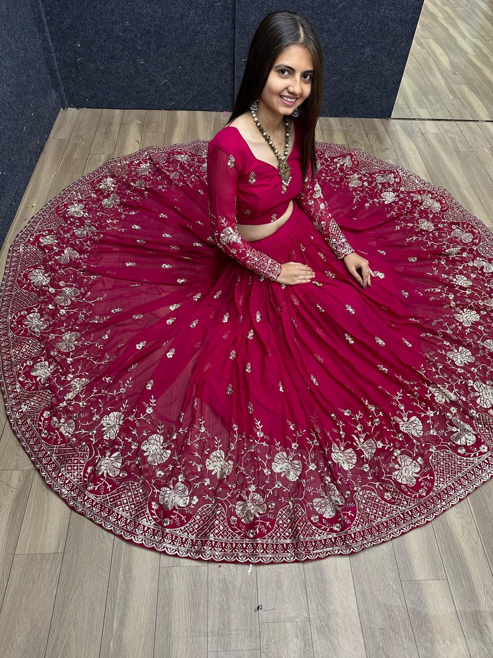 Fox Georgette Launching New Festival Lehenga Choli