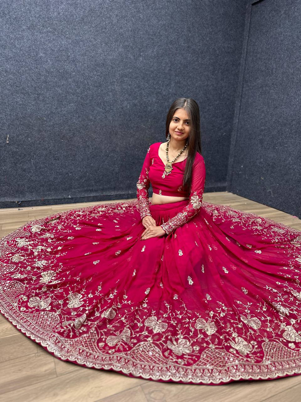 Fox Georgette Launching New Festival Lehenga Choli