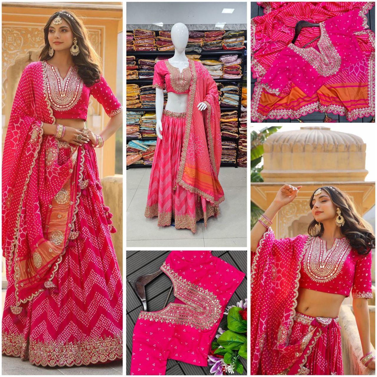 New Launching Embroidery Work Digital Print Lehenga Choli