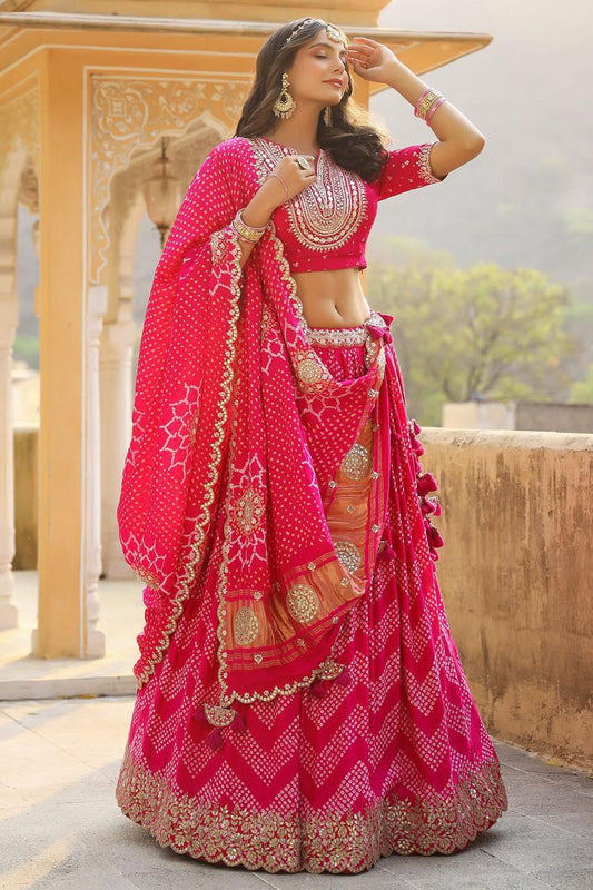 New Launching Embroidery Work Digital Print Lehenga Choli