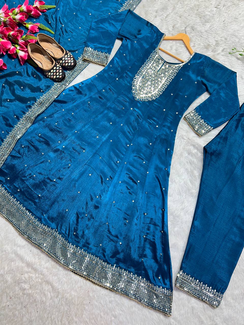 New Designer Party Wear Look Top Pant and Dupatta