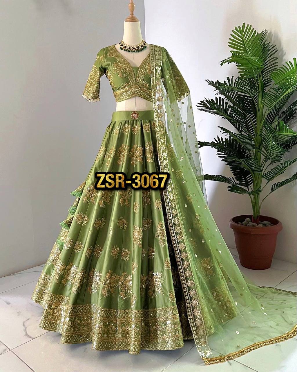 New Wedding Collection Lehenga Choli With Full Heavy Embroidery Sequence Work