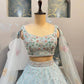 Launching 4 Meter Flared Embroidery Double Sequins Cut Work Lehenga