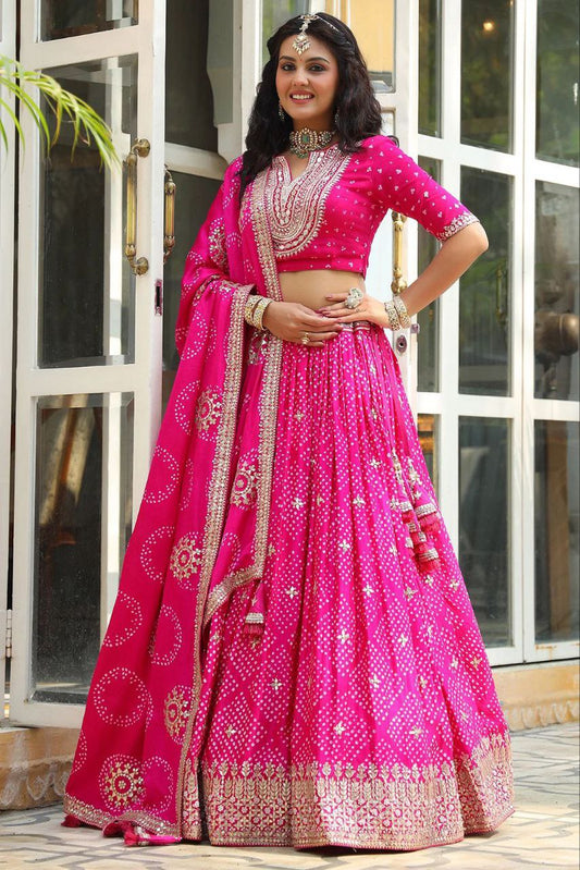 New Launching Embroidery Work Digital Print Lehenga Choli