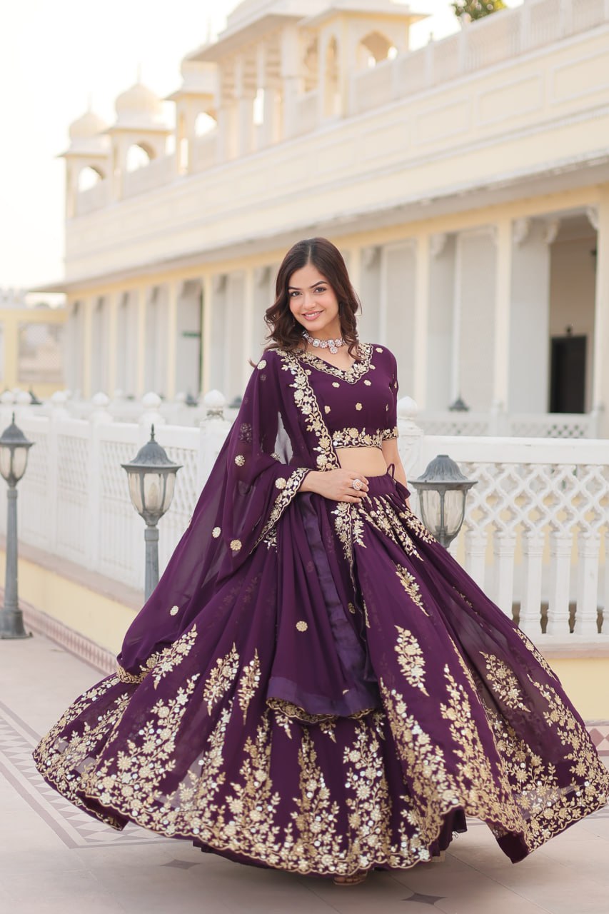 Faux Blooming Georgette Lehenga Choli