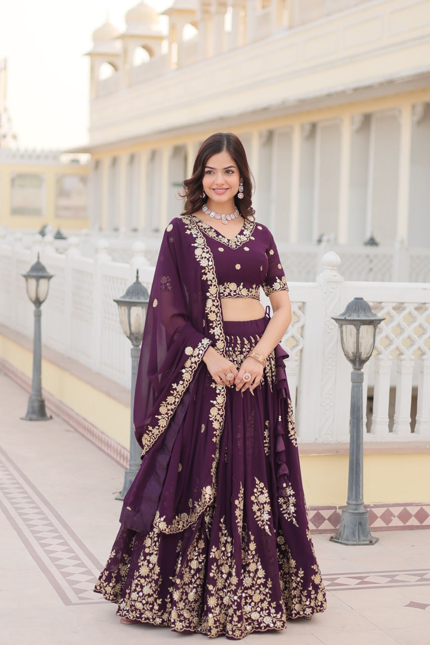 Faux Blooming Georgette Lehenga Choli