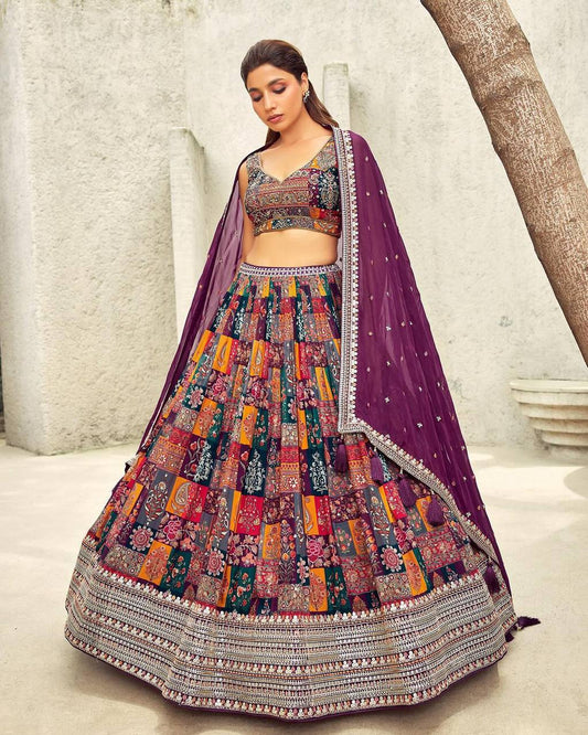 New Designer Festival Wear Semi Stiched Lehenga Choli