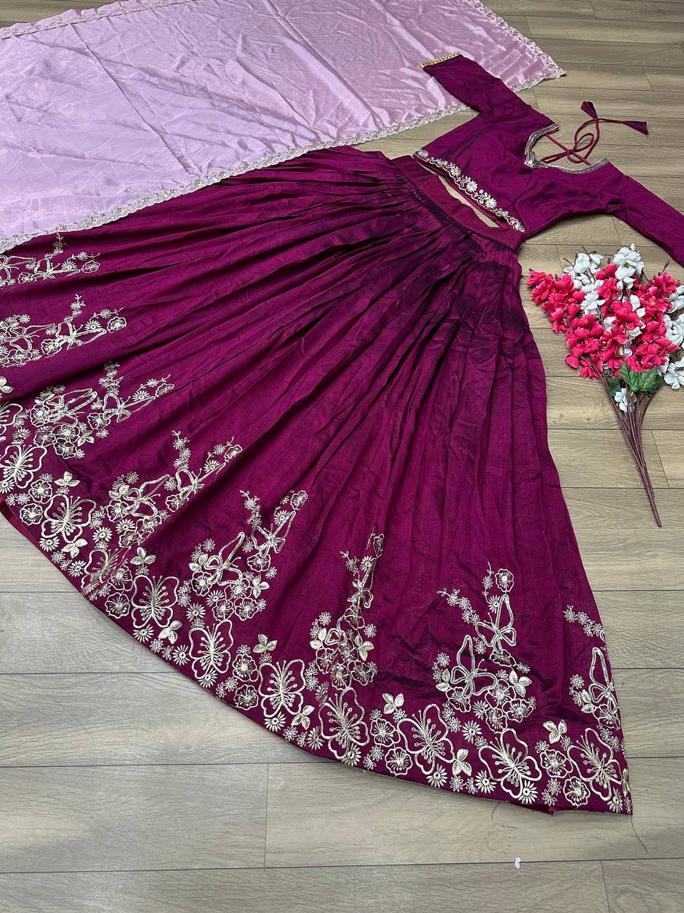 Vichitra Silk New Festival Lehenga Choli