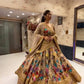 Launching 4 meter flared Fox Georgette Lehenga