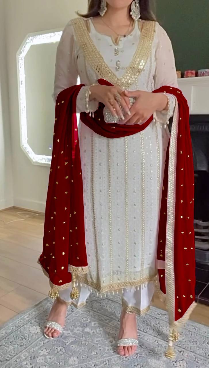 Summer Special Presenting New Designer Party Wear Long Pakistani Suit