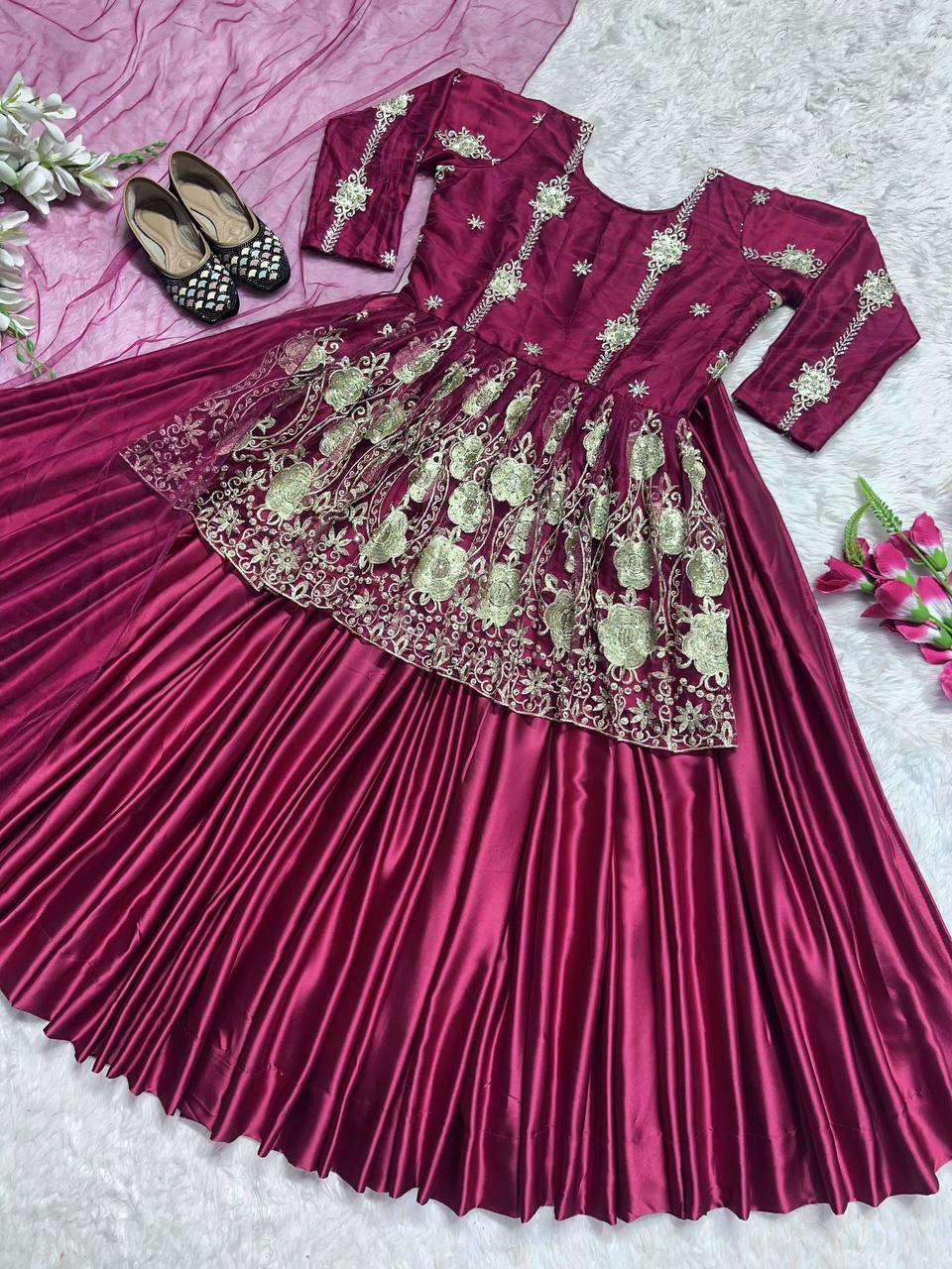 New Designer Party Wear Look Top Lehenga and Dupatta