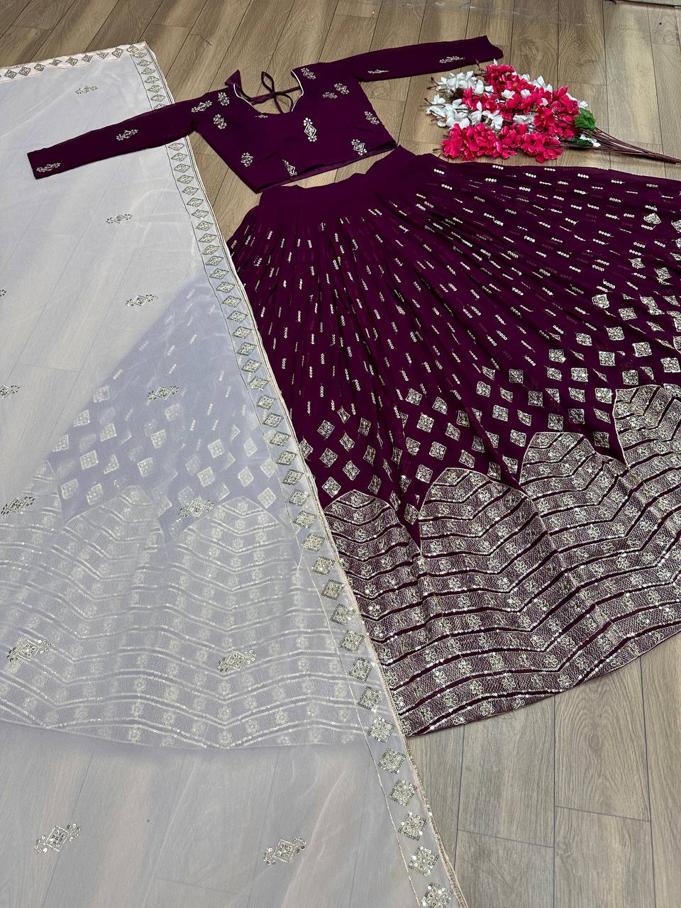 Fox Georgette New Festival Lehenga Choli