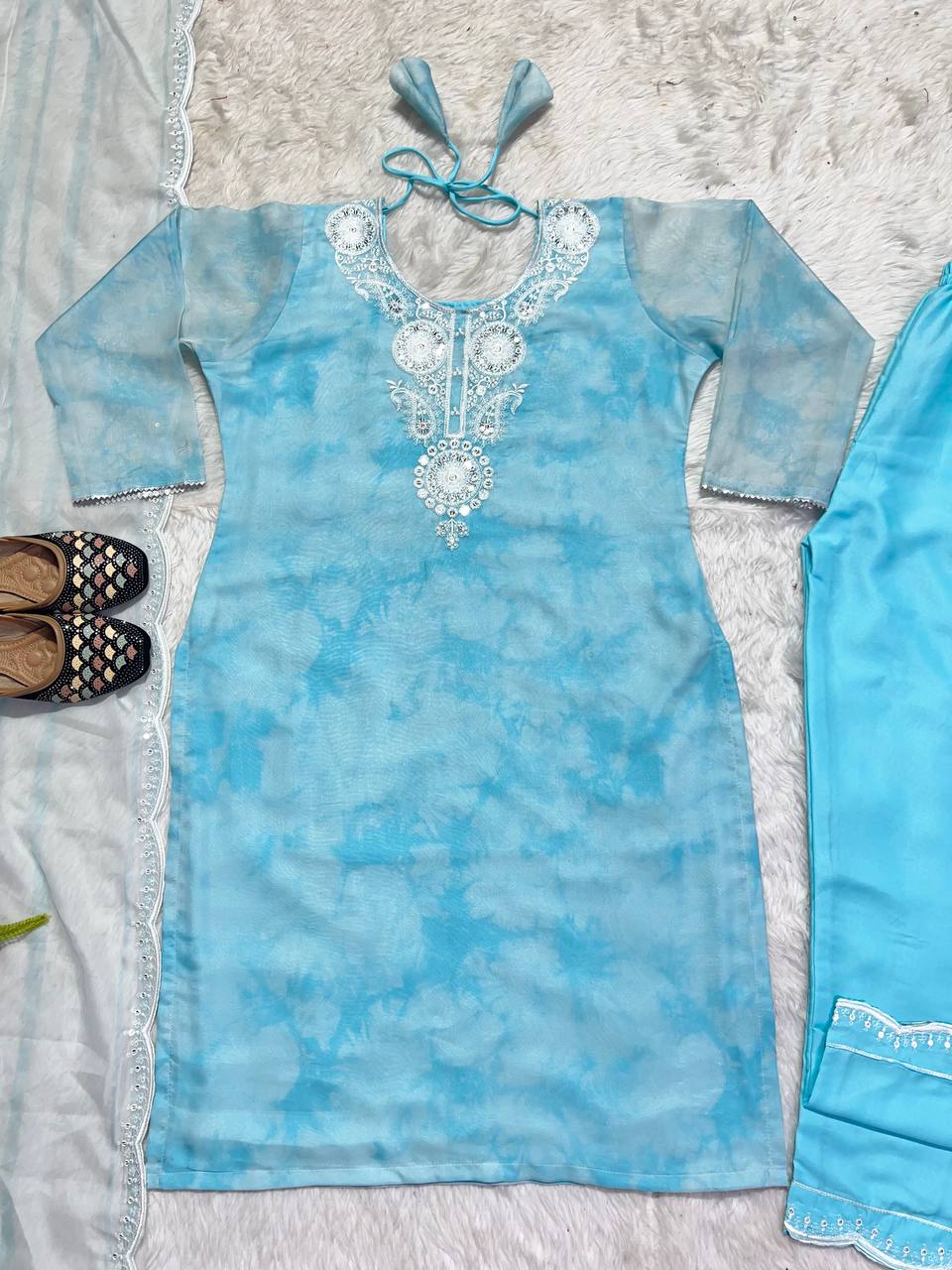 New Designer Party Wear Look Organza Pure Pakistani Suit