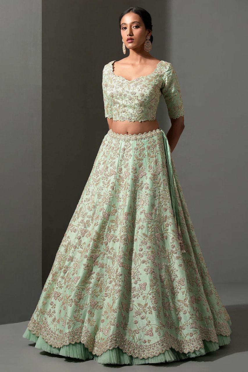 Get ready to steal the spotlight with this beautiful lehenga set