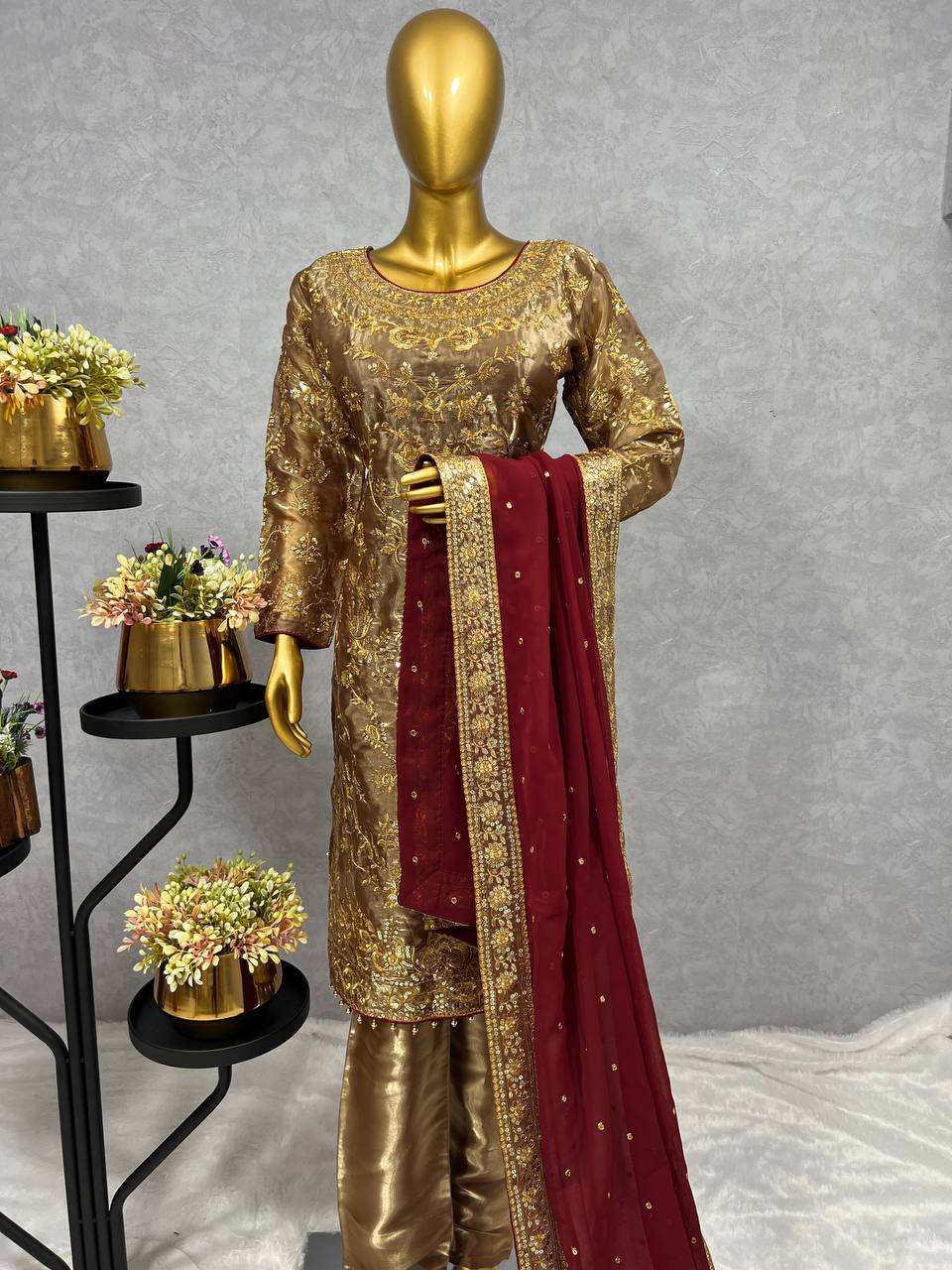 New Super Hit Designe Collection Beautiful Embroidery And Sequins Work