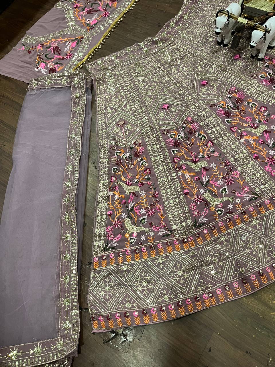 Launching Around 4 meter flared Lehenga