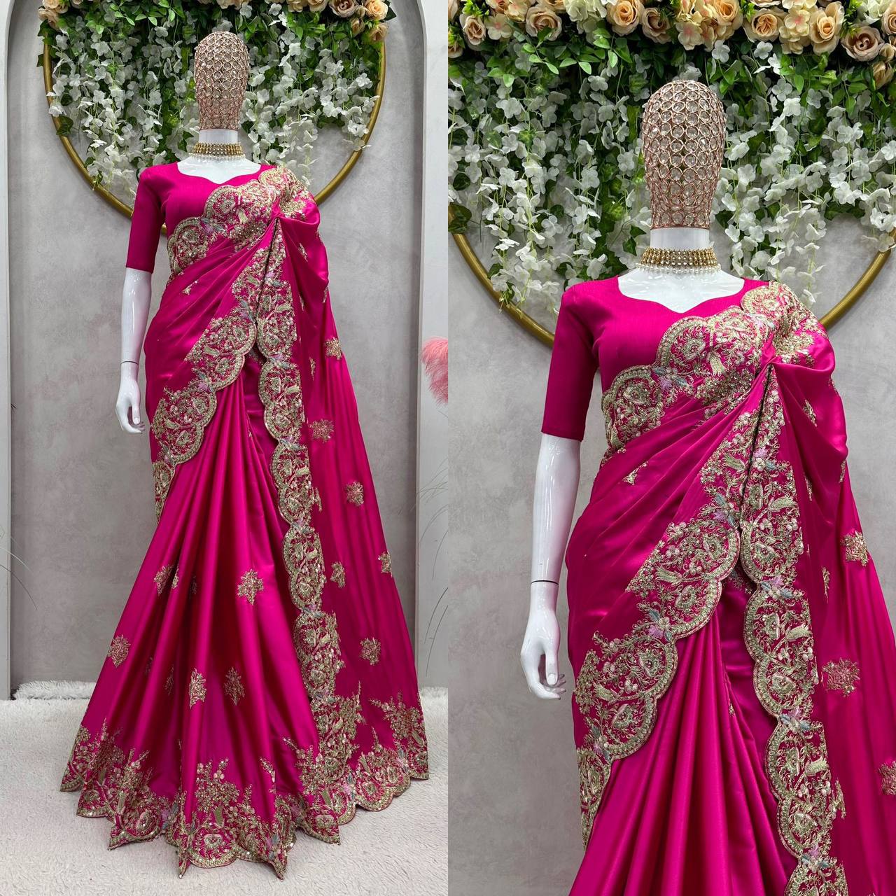 Looking some one for this same colour beautiful Designer Saree