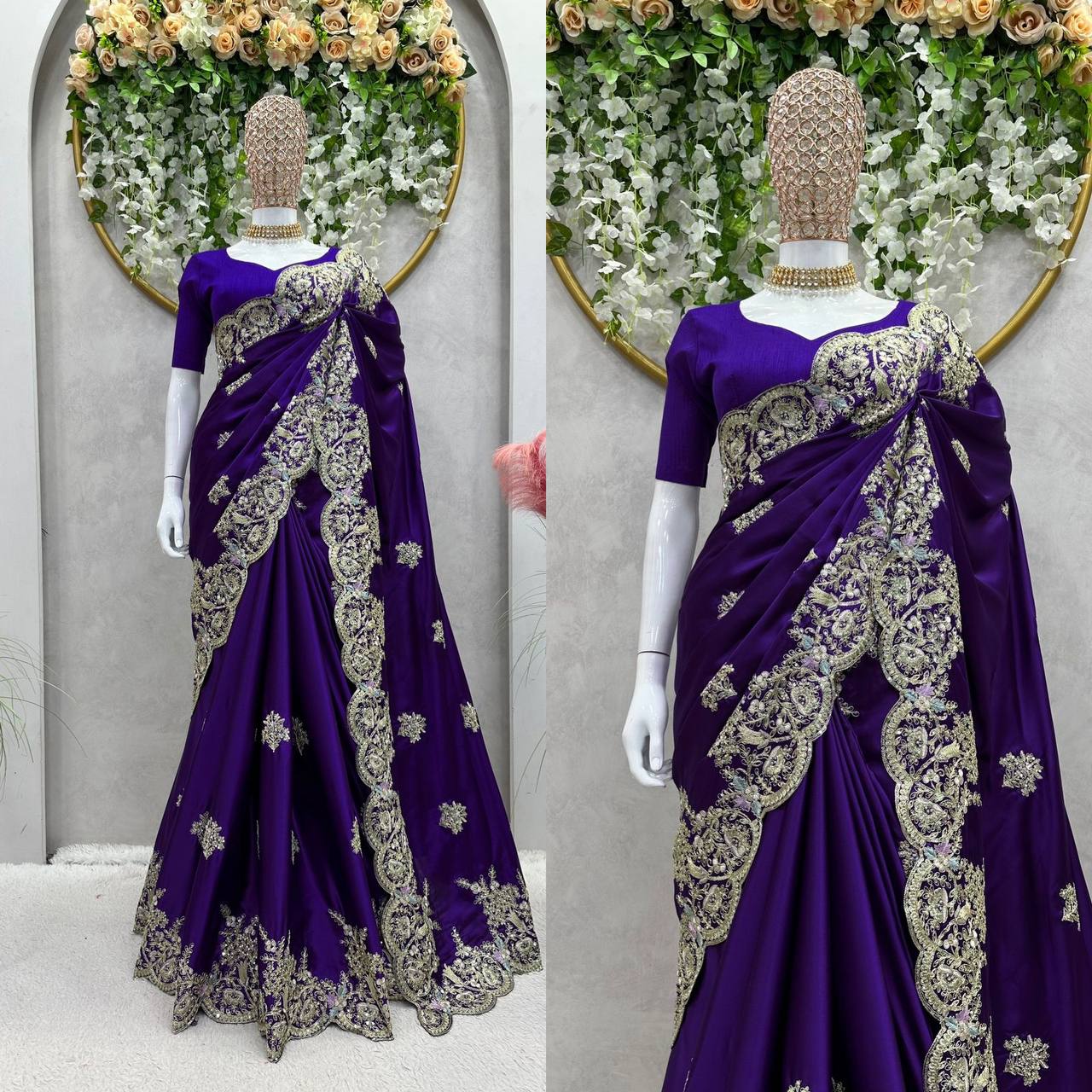 Looking some one for this same colour beautiful Designer Saree