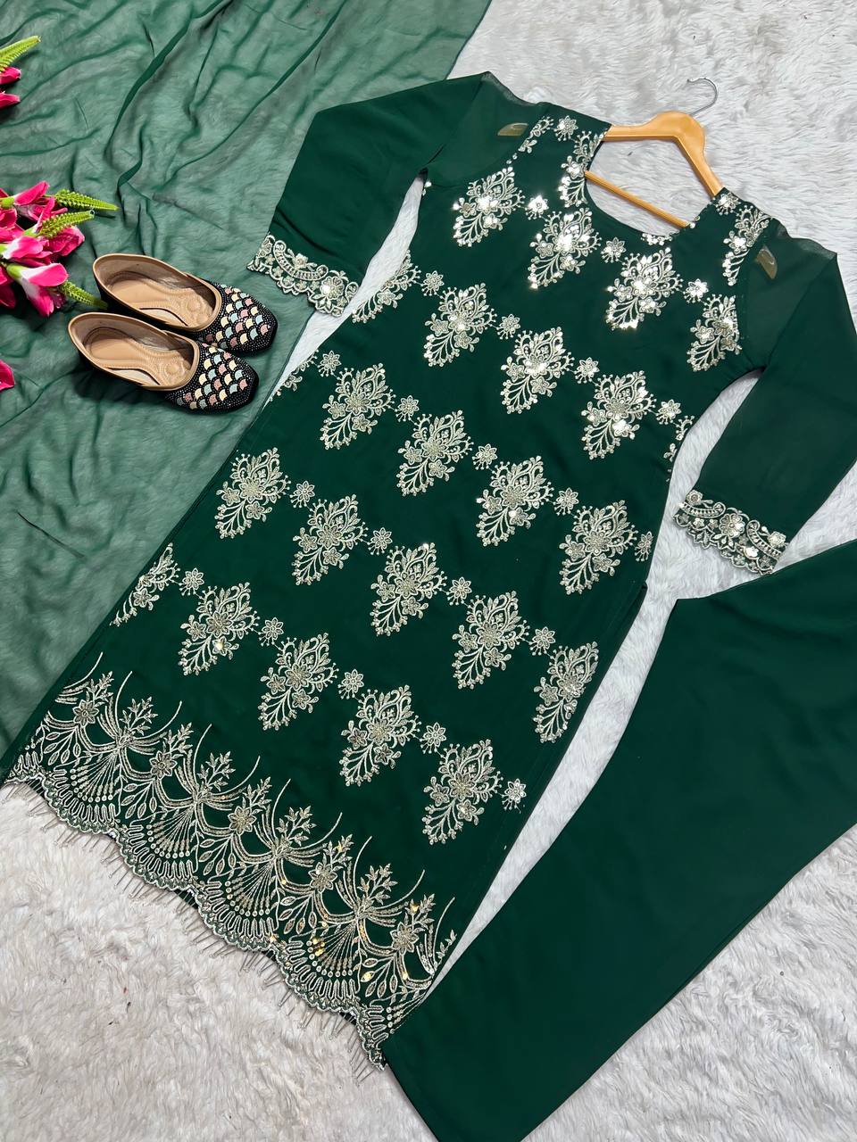 Monsoon Special Presenting New Designer Party Wear Long Pakistani Suit