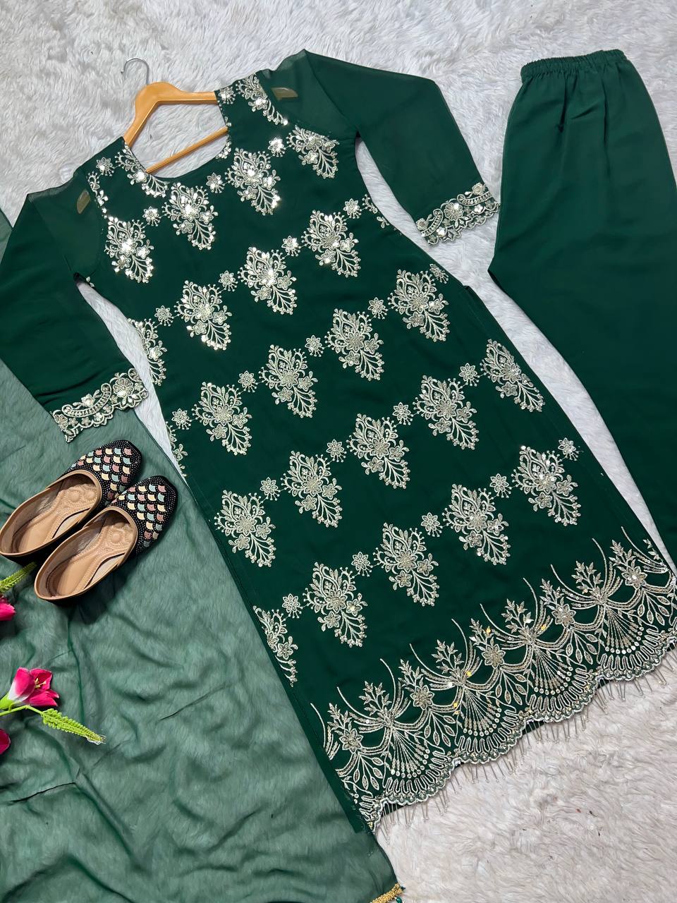 Monsoon Special Presenting New Designer Party Wear Long Pakistani Suit