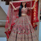 Launching 4 meter flared Fox Georgette Lehenga