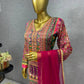 3 PIECE FANCY KURTI WITH PENT AND BEAUTIFUL DUPATTA