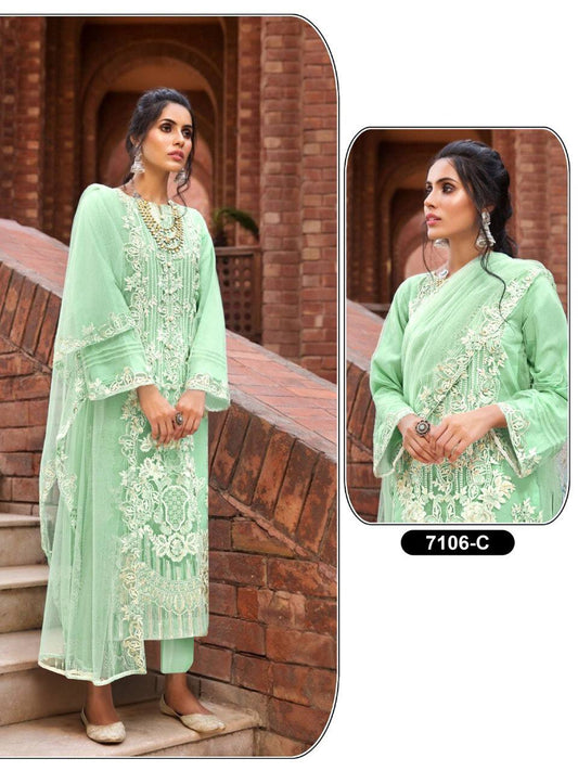 Heavy ButterFly Net Pakistani Suit