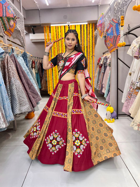 Multi Piramit Lehenga (Full Stitched)