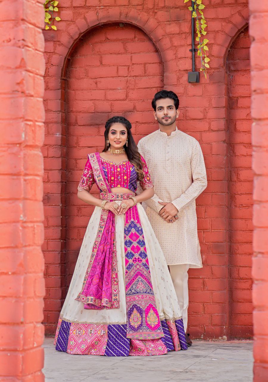 Maharani Lahenga Choli (Full Stitched) Couple Set