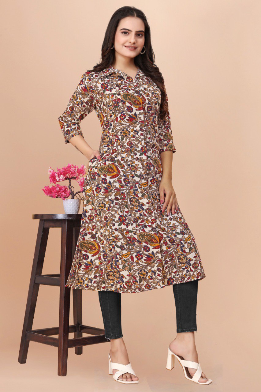 SOFTY COTTON FABRIC ONLY KURTI