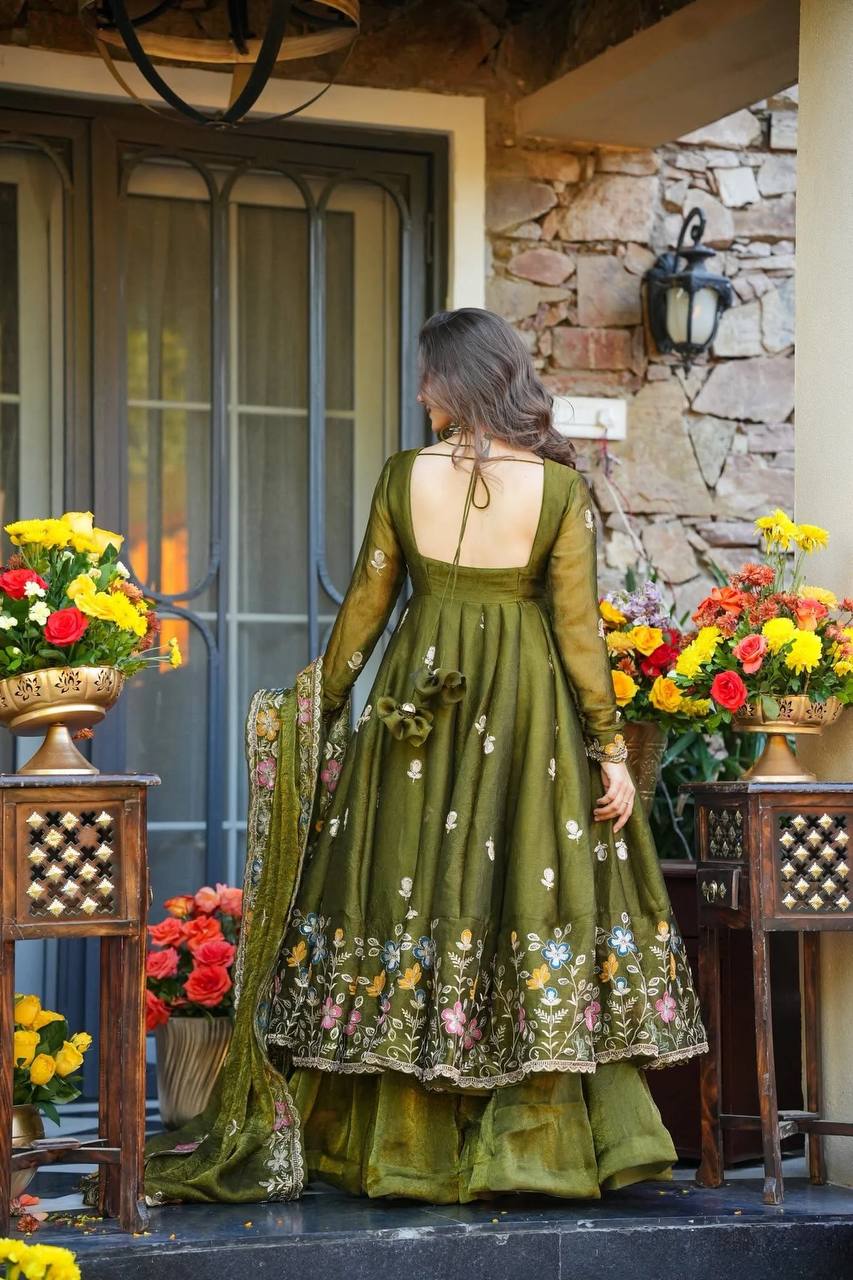 PREMIUM READYMADE ANARKALI SUIT SET (3 PCS)