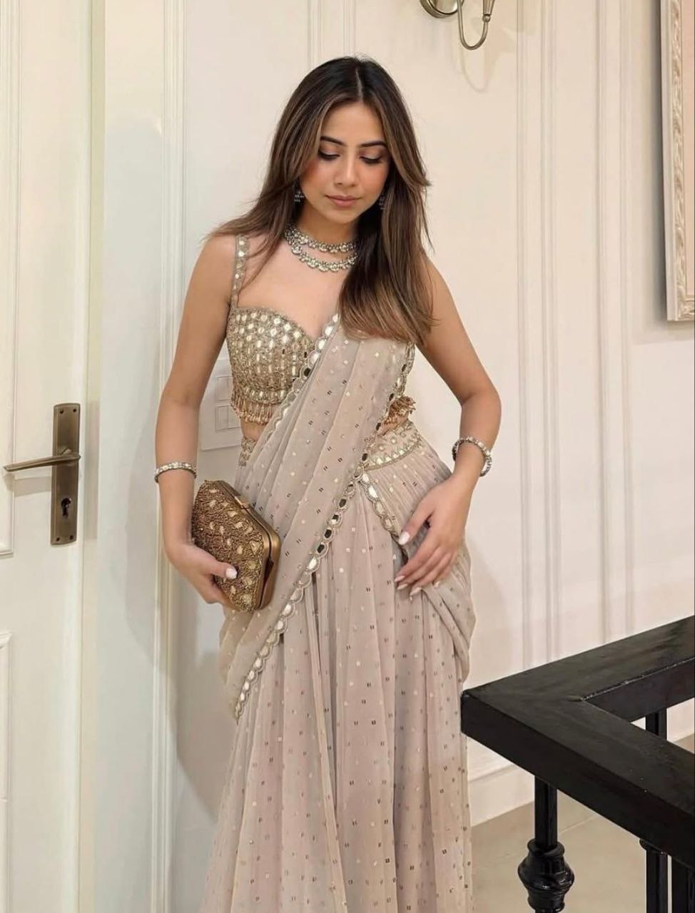 Presenting You Most Beautiful Latest Ready To Wear Lehenga Saree
