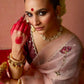 RICH CELEBRITY STYLE HANDWORK SOFT SAREE