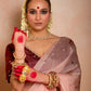 RICH CELEBRITY STYLE HANDWORK SOFT SAREE