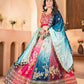 Chinon Pedding Sequins and Zari Embroidery Work Choli