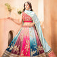 Chinon Pedding Sequins and Zari Embroidery Work Choli