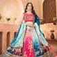 Chinon Pedding Sequins and Zari Embroidery Work Choli