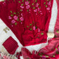Georgette handpainted Anarkali suit