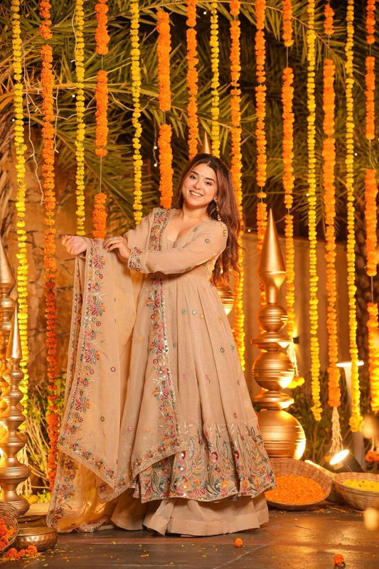 PREMIUM READYMADE ANARKALI SUIT SET (3 PCS)