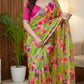 Soft pure Georgette golden diamond work sarees