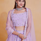 Premium Georgette Heavy Zari & Sequence Embroidery Lehenga Fabric